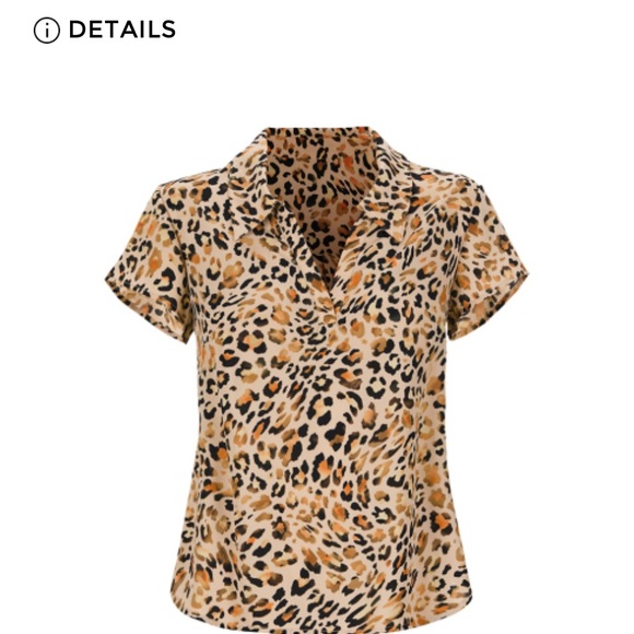 Cabi Lynx Leopard Print Women's Top - Multicolor - Picture 6 of 6